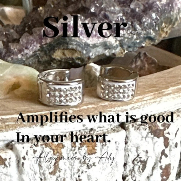 Alquimia by Ady Silver Hoop Earrings - Picture 2 of 5